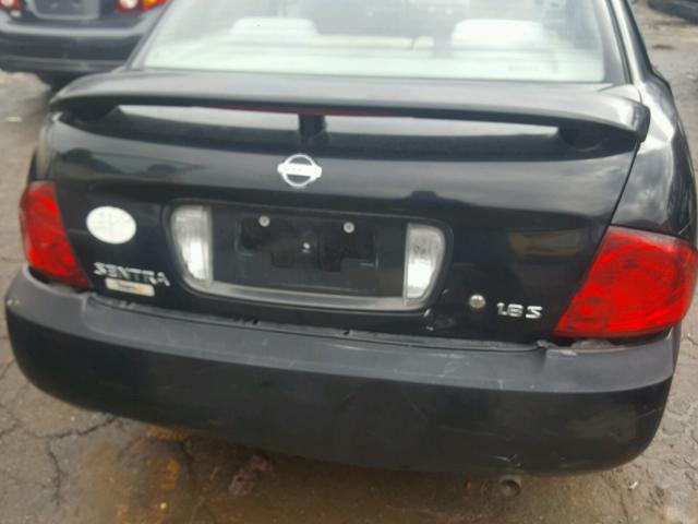 3N1CB51D95L583476 - 2005 NISSAN SENTRA 1.8 BLACK photo 9