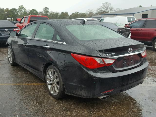 5NPEC4ACXBH178596 - 2011 HYUNDAI SONATA SE BLACK photo 3