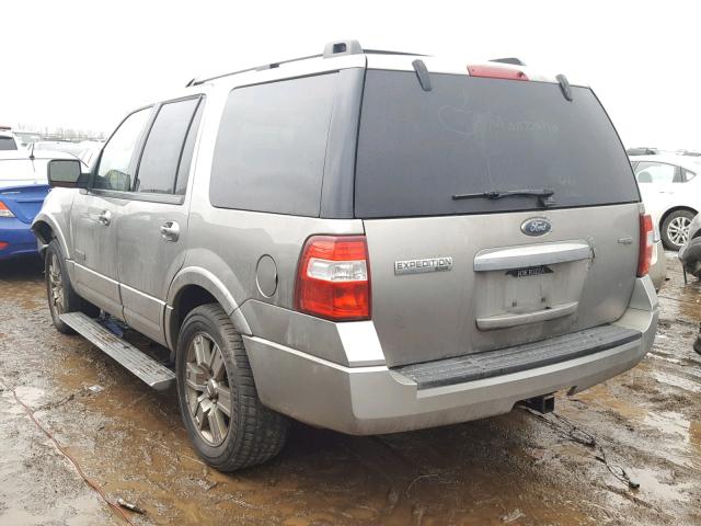 1FMFU20558LA55765 - 2008 FORD EXPEDITION GRAY photo 3