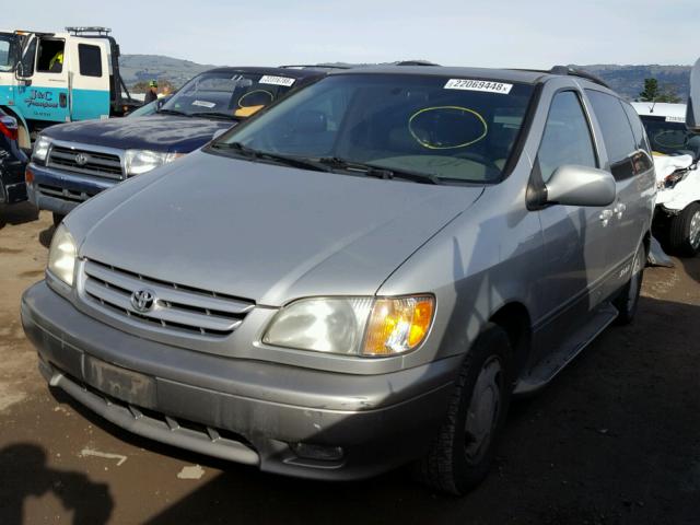 4T3ZF13C41U366414 - 2001 TOYOTA SIENNA LE BEIGE photo 2