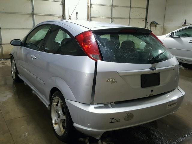 3FAHP39583R168137 - 2003 FORD FOCUS SVT SILVER photo 3