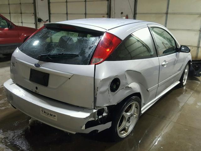 3FAHP39583R168137 - 2003 FORD FOCUS SVT SILVER photo 4