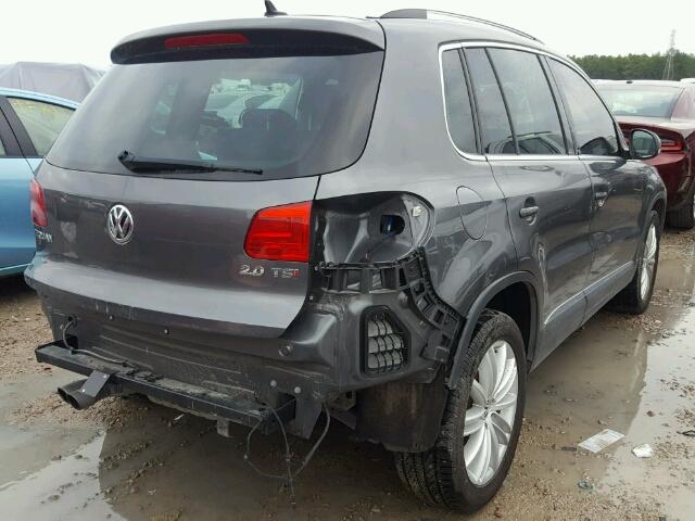 WVGAV3AX2DW569921 - 2013 VOLKSWAGEN TIGUAN S GRAY photo 4