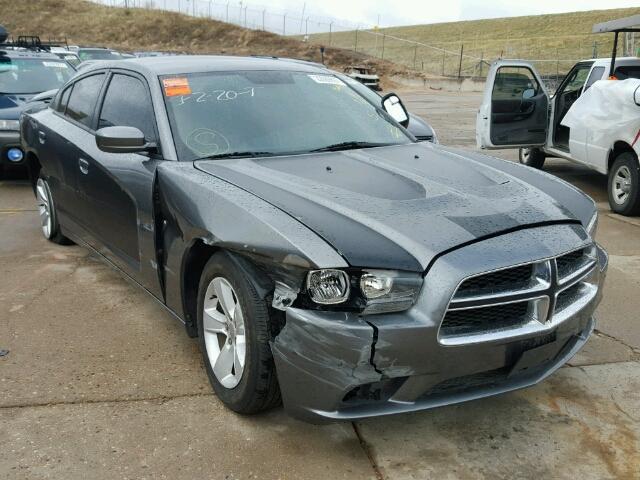 2B3CL3CG8BH614843 - 2011 DODGE CHARGER GRAY photo 1