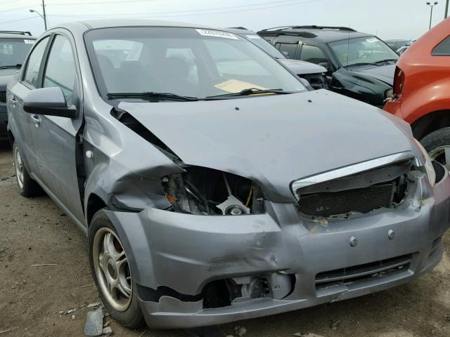 KL1TD56638B153232 - 2008 CHEVROLET AVEO BASE GRAY photo 1