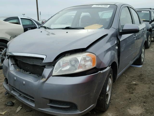 KL1TD56638B153232 - 2008 CHEVROLET AVEO BASE GRAY photo 2