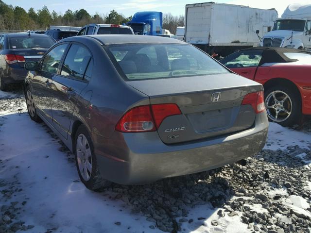 1HGFA16548L020232 - 2008 HONDA CIVIC LX GRAY photo 3