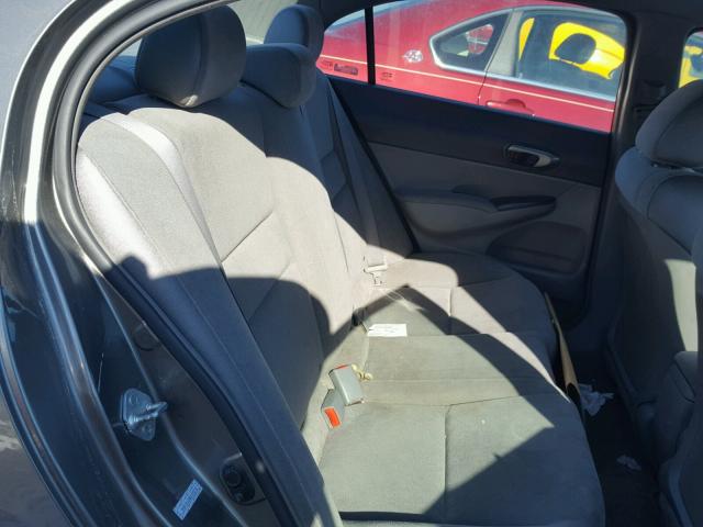 1HGFA16548L020232 - 2008 HONDA CIVIC LX GRAY photo 6