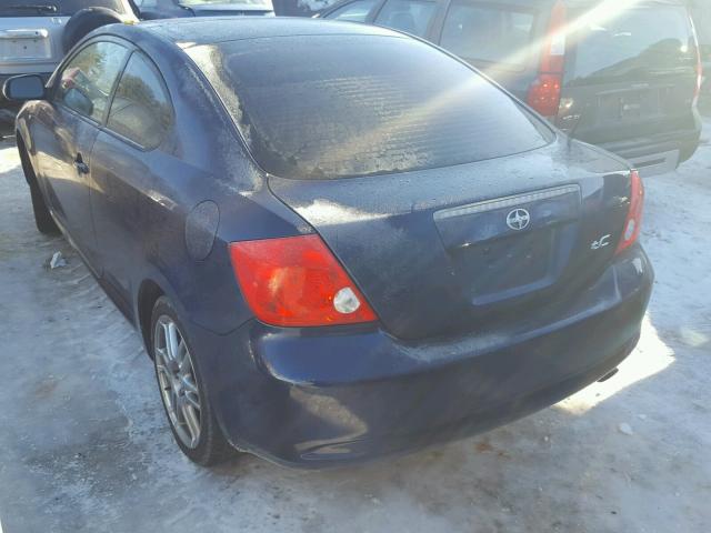 JTKDE177550060206 - 2005 TOYOTA SCION TC BLUE photo 3