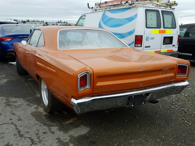 RM21H9G235882 - 1969 PLYMOUTH ROADRUNNER ORANGE photo 3