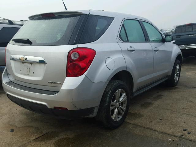 2GNALBEK4C1308967 - 2012 CHEVROLET EQUINOX LS SILVER photo 4