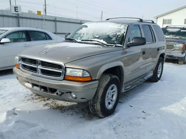 1D4HS58N43F557055 - 2003 DODGE DURANGO SL GOLD photo 2