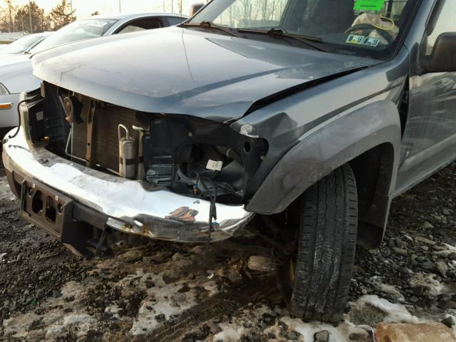 1GCDT19E778188265 - 2007 CHEVROLET COLORADO GRAY photo 9