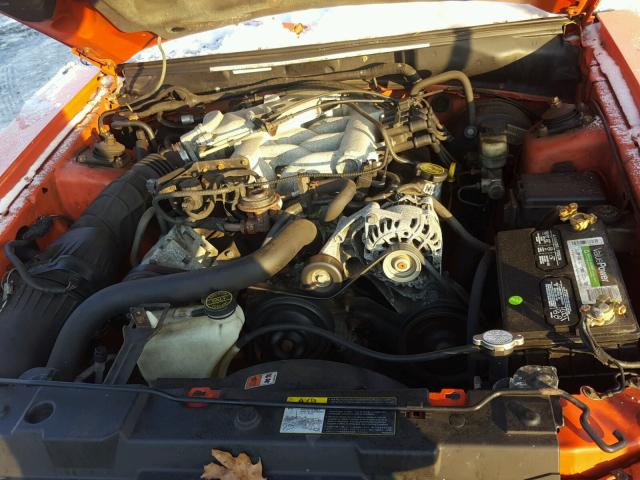 1FAFP40654F141883 - 2004 FORD MUSTANG ORANGE photo 7