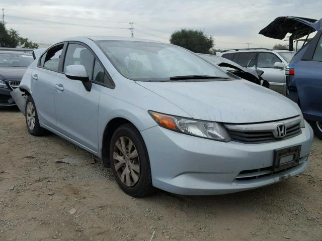 19XFB2F5XCE340092 - 2012 HONDA CIVIC LX BLUE photo 1