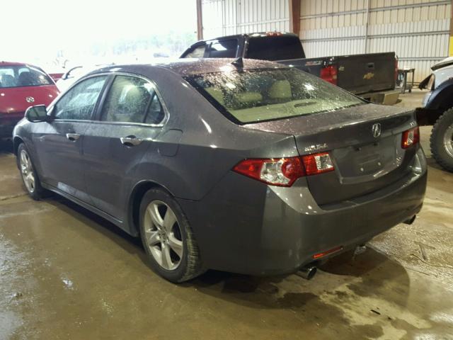 JH4CU2F66AC018574 - 2010 ACURA TSX GRAY photo 3