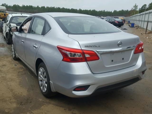 3N1AB7AP4GY321738 - 2016 NISSAN SENTRA S SILVER photo 3