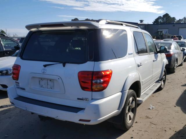 5TDZT38A93S139834 - 2003 TOYOTA SEQUOIA LI WHITE photo 4