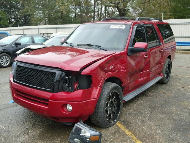 1FMJK1K59EEF02167 - 2014 FORD EXPEDITION RED photo 2