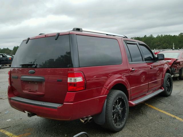 1FMJK1K59EEF02167 - 2014 FORD EXPEDITION RED photo 4