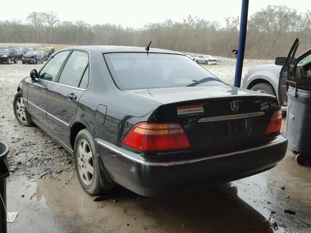 JH4KA96512C009237 - 2002 ACURA 3.5RL GREEN photo 3