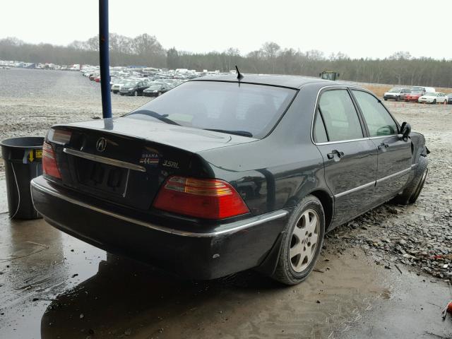 JH4KA96512C009237 - 2002 ACURA 3.5RL GREEN photo 4