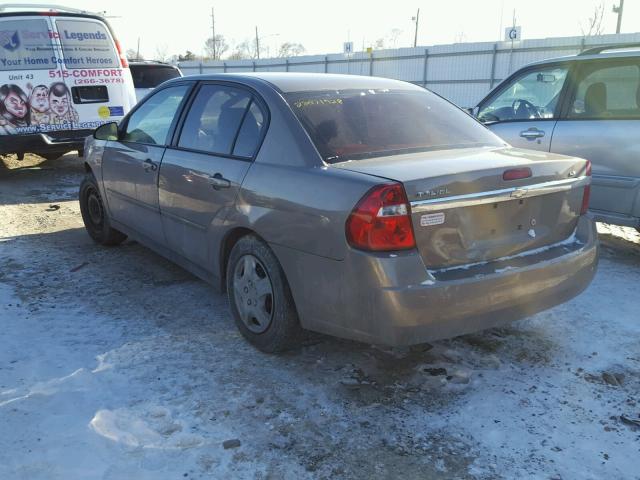 1G1ZS58F57F213629 - 2007 CHEVROLET MALIBU LS ყავისფერი ფოტო 3