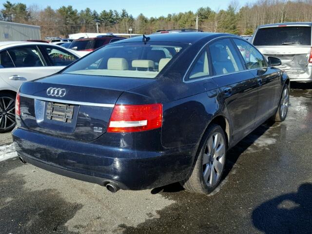 WAUDH74F77N020953 - 2007 AUDI A6 3.2 QUA BLUE photo 4