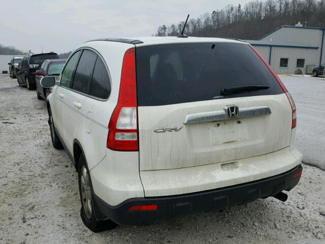 JHLRE48767C071295 - 2007 HONDA CR-V EXL WHITE photo 3