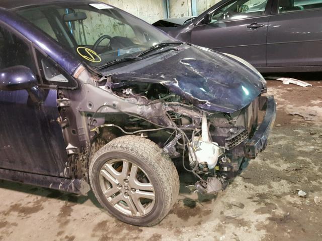 JHMGD38678S033489 - 2008 HONDA FIT SPORT PURPLE photo 9