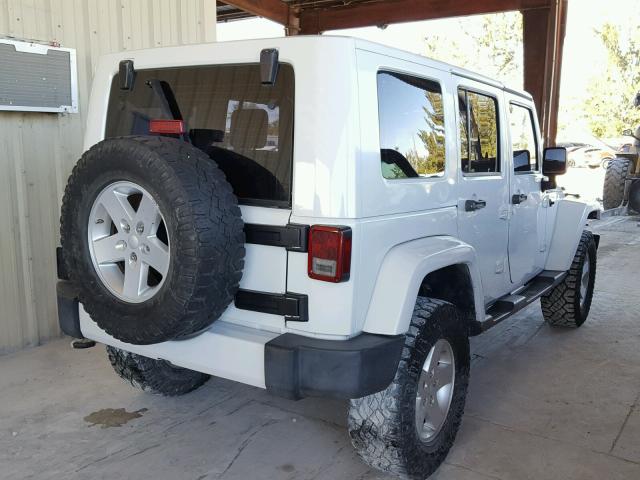 1J4BZ3H14AL120309 - 2010 JEEP WRANGLER U WHITE photo 4