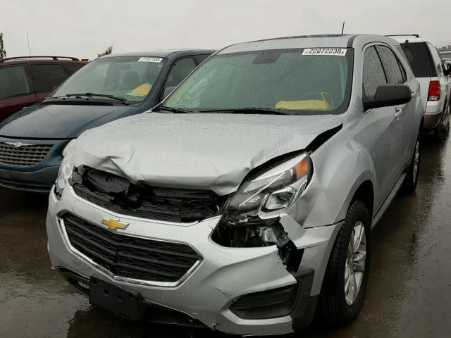 2GNALAEK2H6112899 - 2017 CHEVROLET EQUINOX L SILVER photo 2