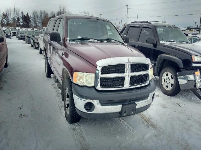 1D7HU18N03J553880 - 2003 DODGE RAM 1500 S BURGUNDY photo 1