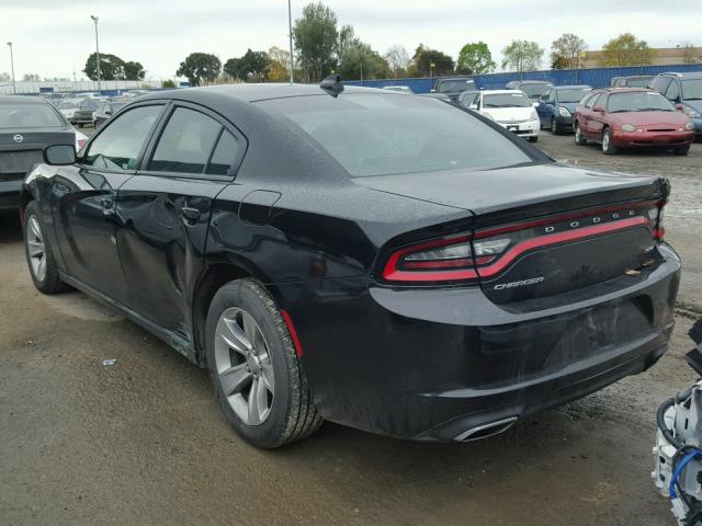 2C3CDXHG8FH721638 - 2015 DODGE CHARGER SX BLACK photo 3