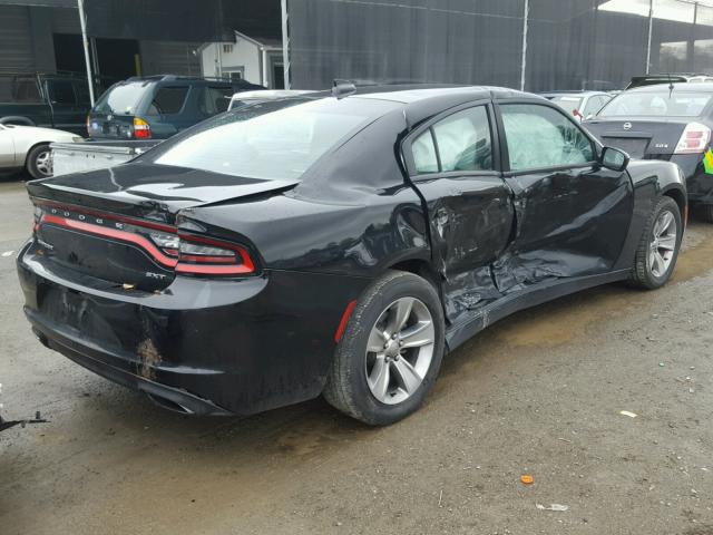 2C3CDXHG8FH721638 - 2015 DODGE CHARGER SX BLACK photo 4