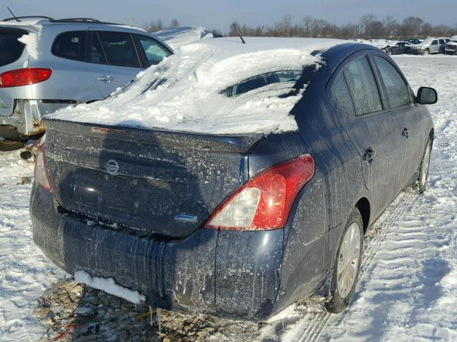 3N1CN7AP3EL810965 - 2014 NISSAN VERSA S BLUE photo 4