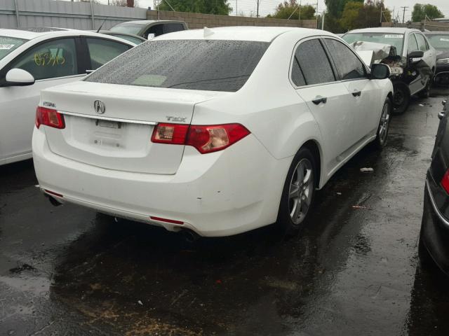 JH4CU2F44EC002460 - 2014 ACURA TSX WHITE photo 4