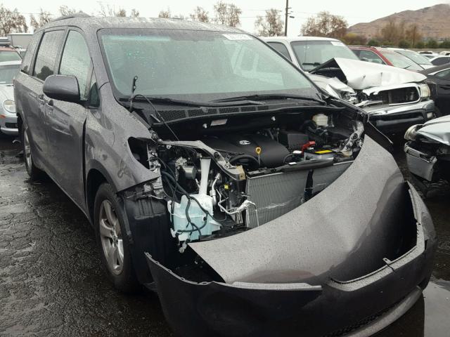 5TDKZ3DC6HS897662 - 2017 TOYOTA SIENNA LE GRAY photo 1