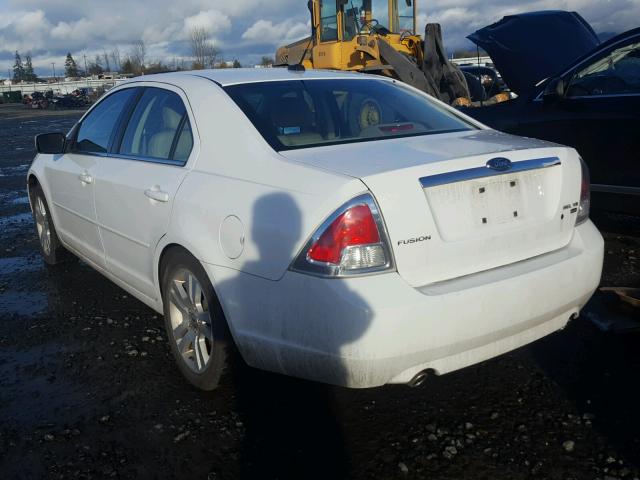 3FAHP02107R141283 - 2007 FORD FUSION SEL WHITE photo 3