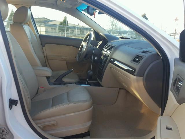 3FAHP02107R141283 - 2007 FORD FUSION SEL WHITE photo 5