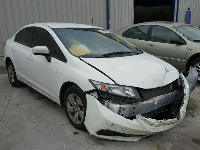 19XFB2F56FE007988 - 2015 HONDA CIVIC LX WHITE photo 1