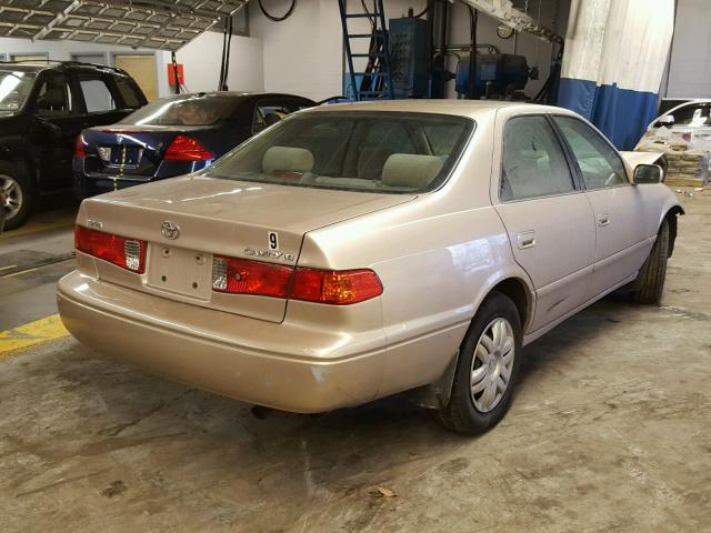 4T1BG22K01U854233 - 2001 TOYOTA CAMRY CE GOLD photo 4