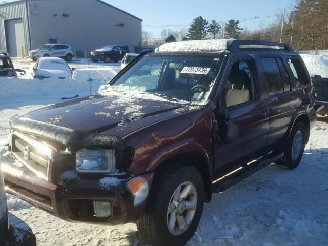 JN8DR09Y54W911819 - 2004 NISSAN PATHFINDER RED photo 2