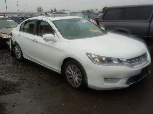 1HGCR3F87EA029743 - 2014 HONDA ACCORD EXL WHITE photo 1