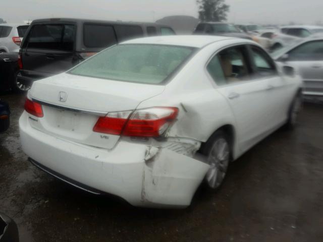 1HGCR3F87EA029743 - 2014 HONDA ACCORD EXL WHITE photo 4