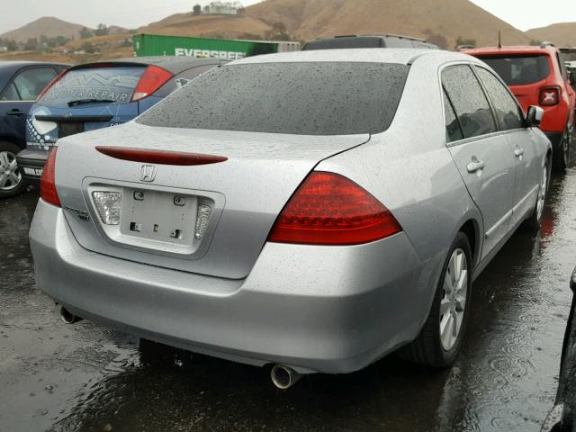 1HGCM66497A056894 - 2007 HONDA ACCORD SE SILVER photo 4