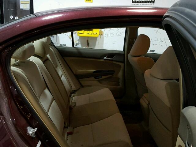 1HGCP26448A067531 - 2008 HONDA ACCORD LXP MAROON photo 6