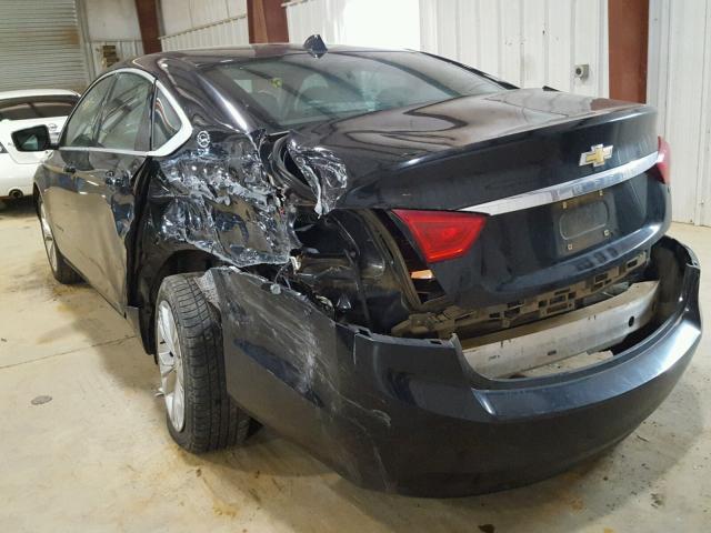 2G1115SL8E9302616 - 2014 CHEVROLET IMPALA LT BLACK photo 3