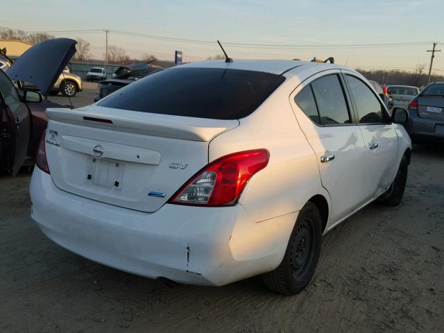 3N1CN7AP7DL833387 - 2013 NISSAN VERSA S WHITE photo 4