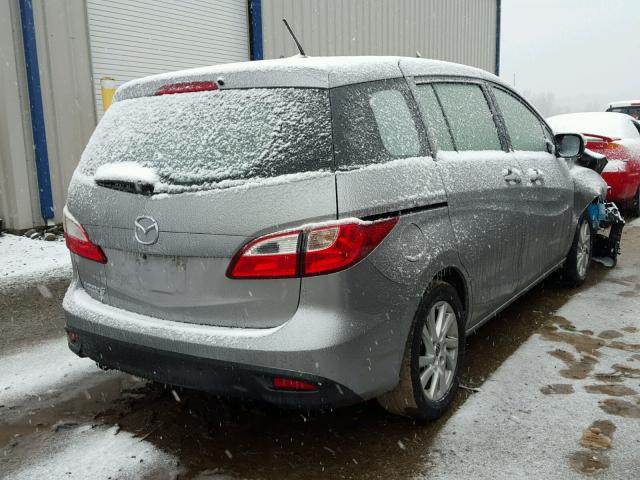 JM1CW2BL4D0147278 - 2013 MAZDA 5 SILVER photo 4